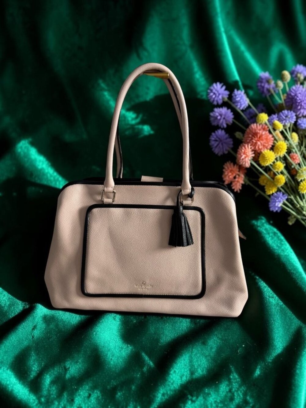KATE SPADE Rose Cloud Pink Ward Place Large Evangelie Leather Tote Bag